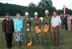 Siegerehrung f&uuml;r den Bewerb Bronze A mit Sieger Kulm