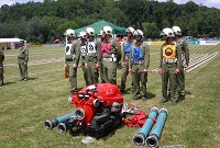 Die Wettkampftruppe Kleinm&uuml;rbisch I bei der Er&ouml;ffnung