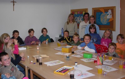 Viele Kinder waren am 4. November zur Bastelstunde gekommen