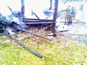 Die Holzh&uuml;tte geh&ouml;rte einer Familie im Oberberg