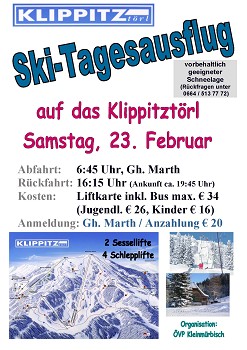 Ski-Tagesausflug am 23. Februar