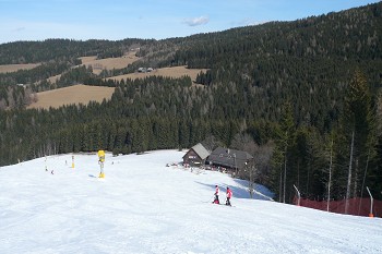 Noch ausgezeichnete Pistenverh&auml;ltnisse gab es auf der Hebalm