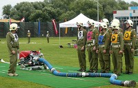 Die Kleinm&uuml;rbischer Gruppe beim Bewerb in G&uuml;ssing