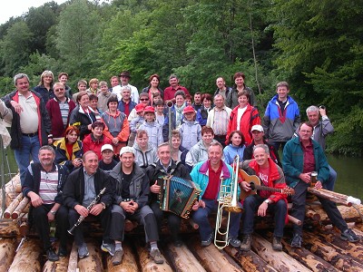 Isar-Flossfahrt mit den Stoani"s im Jahr 2004