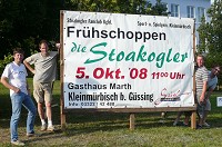 Fr&uuml;hschoppen mit den Stoakogler"n am 5. Oktober in Kleinm&uuml;rbisch