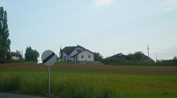 Ansicht des Weges unterhalb des Bauhofes