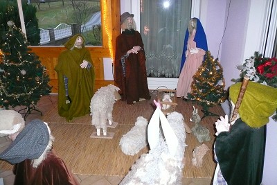 Maria und Josef mit dem Jesuskind