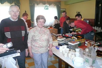 Obfrau Wilhelmine Strobl mit Altb&uuml;rgermeister Ferdinand Semler