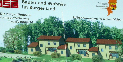 Planansicht der Reihenhausanlage Kleinm&uuml;rbisch