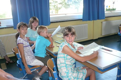 Abschluss des Schuljahres 2008/2009 - die Sch&uuml;ler der 4. Schulstufe