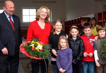 Ministeriun Doris Bures zu Besuch in Kleinm&uuml;rbisch