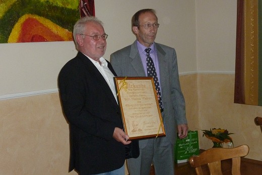 Ehrung und Verabschiedung von Volksschuldir. Heinz Weber