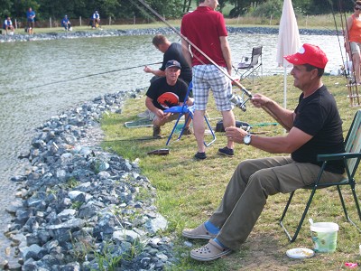 Vergleichsfischen am Fischteich