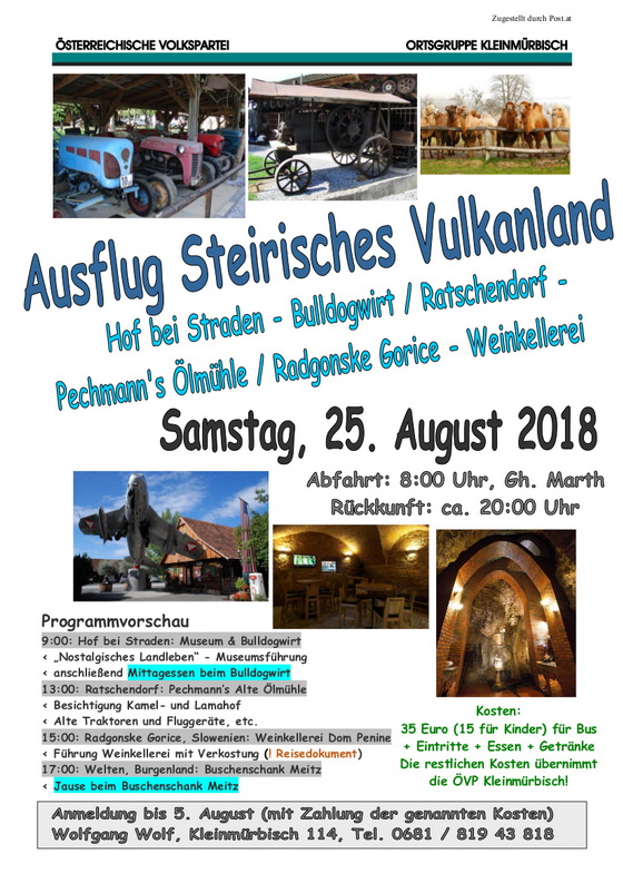 Tagesausflug am 25. August 2018