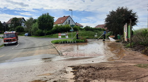 Feuerwehreinsatz nach Unwetter Anfang Juni 2022