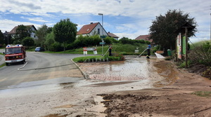 Feuerwehreinsatz nach Unwetter Anfang Juni 2022