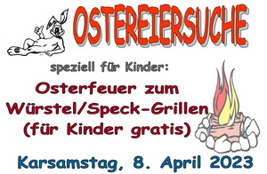 Ostereiersuche am 8. April 2023