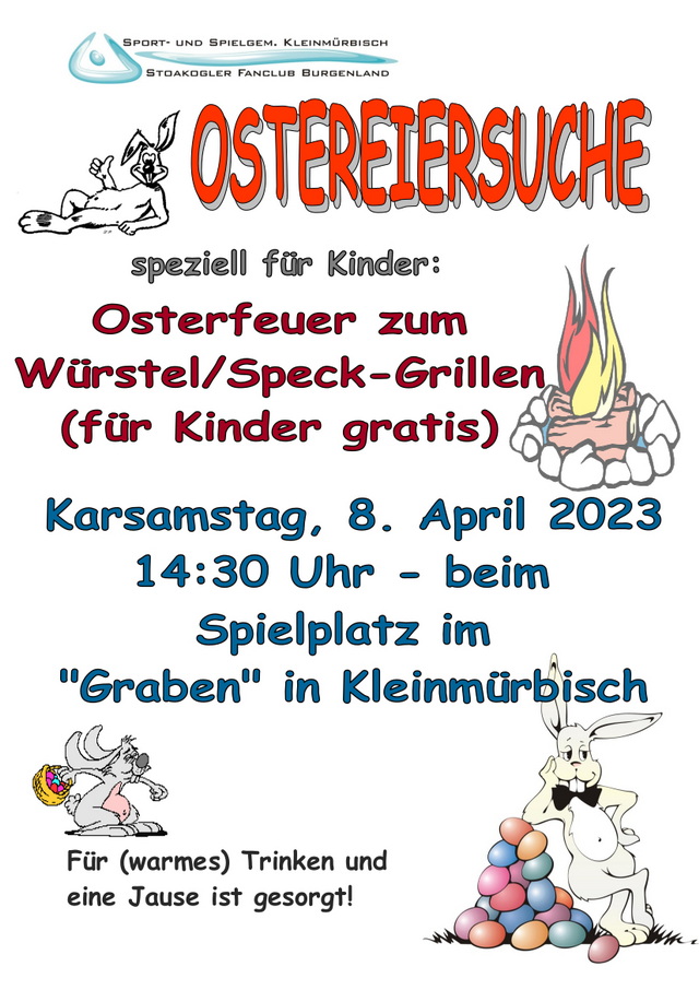 Ostereiersuche am 8. April 2023