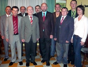 Der Gemeinderat der Periode 2007 bis 2012 (5 SPÖ : 4 ÖVP)